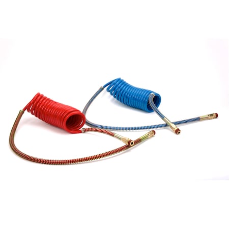 Velvac 12' Coiled Nylon Air Hose Assemblies, 022002 022002